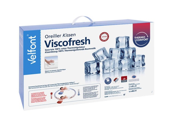 oreiller-viscofresh-velfont-emballage Oreillers | Confort-Lit Vaud et Fribourg