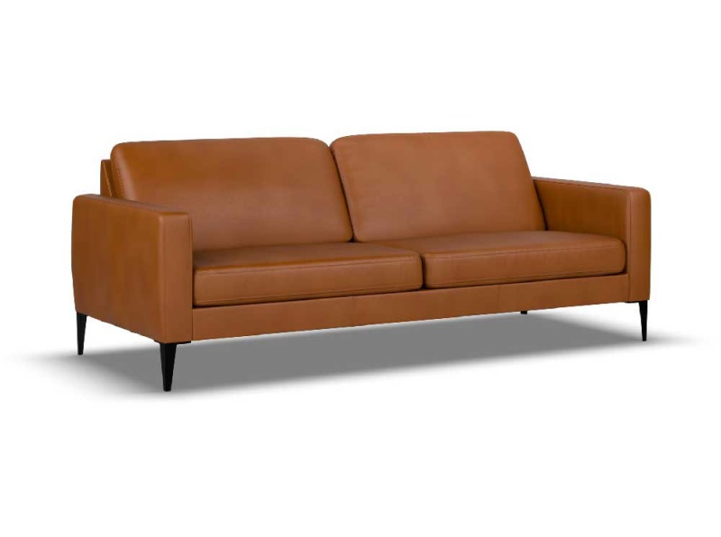 Canap&eacute; N-SERIES Narvik cuir brun, IMG Comfort chez Confort-Lit Givisiez, Fribourg