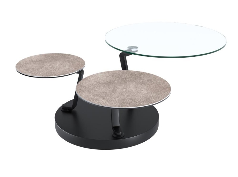 table-basse-boussole-double-plateaux-ceramique-argile-acier-peinture-noire-epoxy